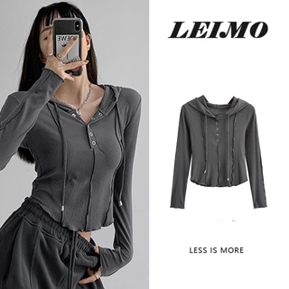 Áo hoodie lửng tay dài thời trang cho nữ