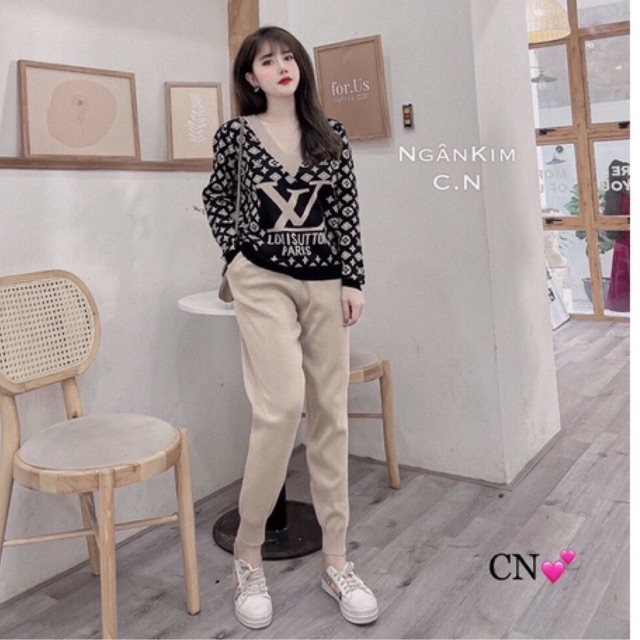 BỘ THU ĐÔNG NỮ CỔ TIM HOẠ TIẾT L V SANG CHẢNH