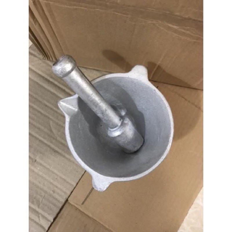 [KHO SỈ] Bộ cối và chày gang đúc hàng dày cỡ to