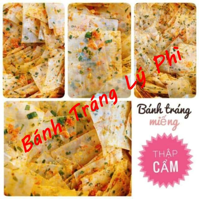 1kg bánh tráng thập cẩm tôm miếng vuông