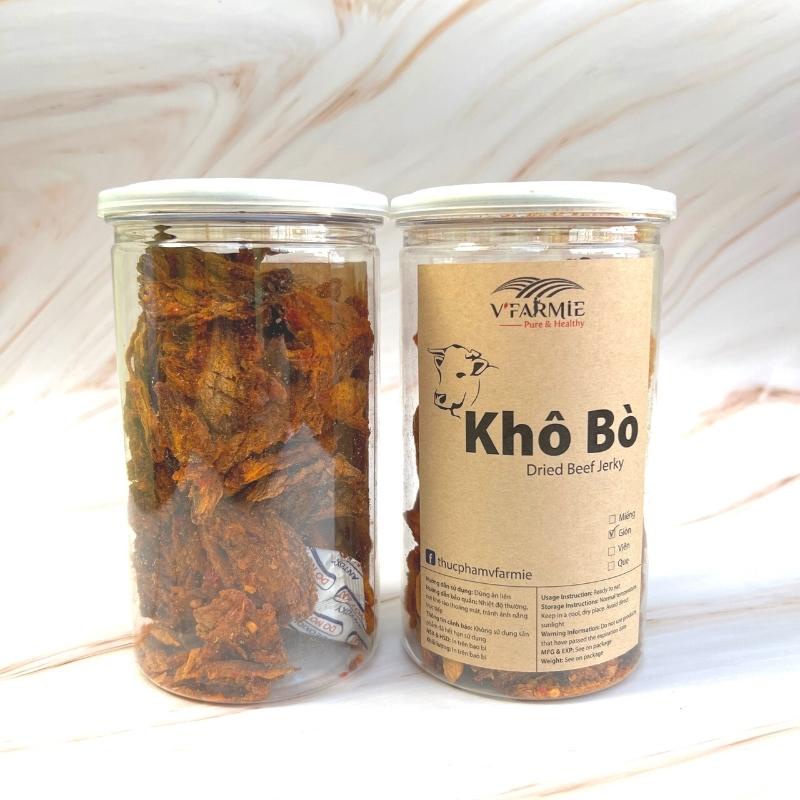 Khô bò giòn Hồng Ngự đặc biệt hũ 250g thơm ngon