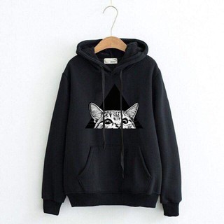 Áo Nỉ Hoodie Nam Nữ Đều Mặc Được MÈO CUTE New Hot Trend Vải Nỉ Bông Dày Mịn Big Size > 100kg - HD00027