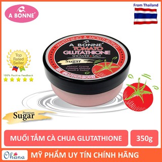 Muối Tắm A Bonne Cà Chua Và Glutathione Tẩy Tế Bào Chết, Trắng Da A Bonne Tomato Glutathione Shower Salt Sugar 350g (Hũ)