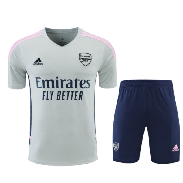 Bộ Quần Áo Tập Luyện Bóng Đá Màu Xám Arsenal 22-23 Chất Lượng Cao