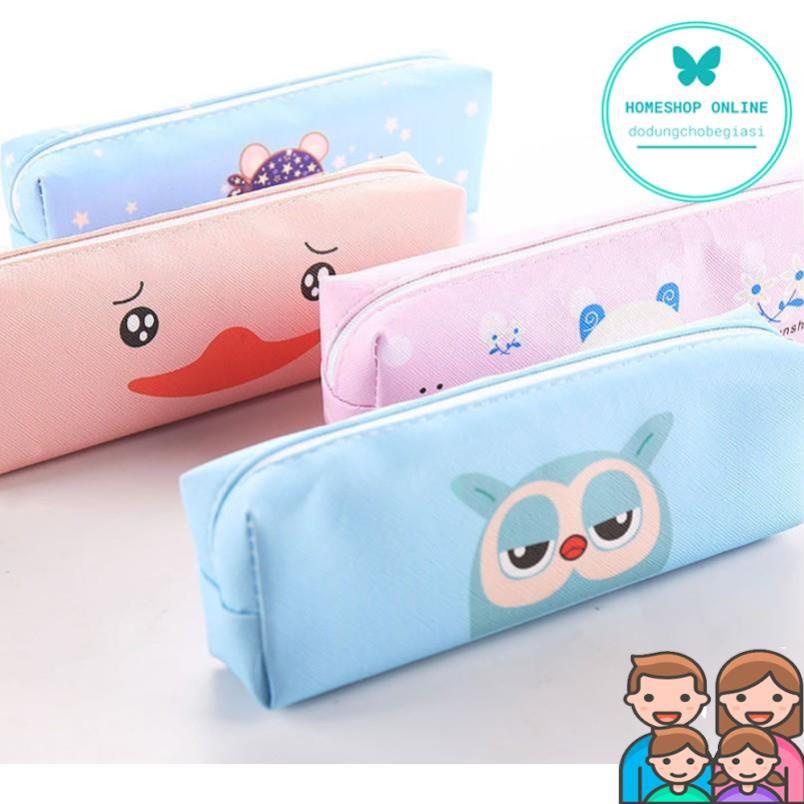 Combo 10 Túi đựng bút da hình động vật đáng yêu cho bé_dụng cụ học tập cho bé GIÁ SỈ TOÀN QUỐC