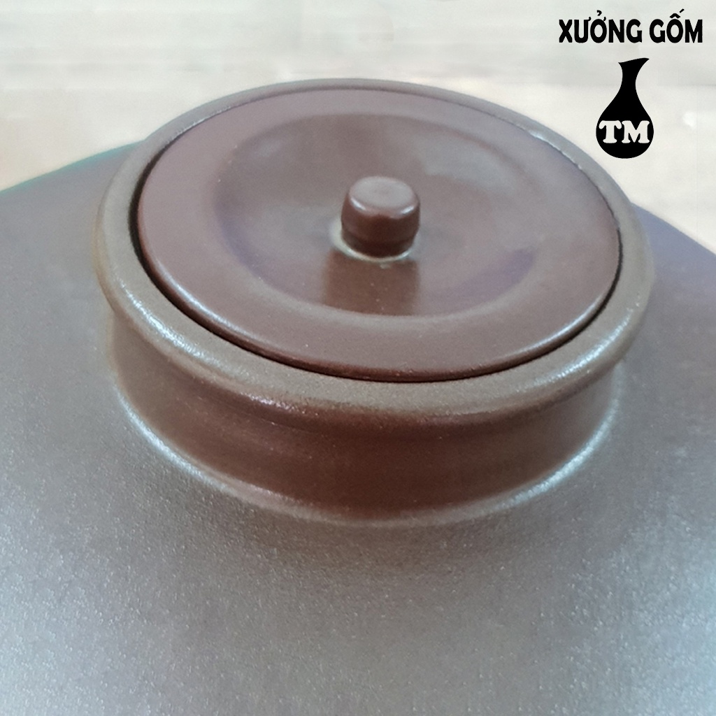 Chum Sành Đựng Nước, Ngâm Rưo.u Xưởng Gốm TM Bát Tràng - Mẫu Trơn Không Tráng Men