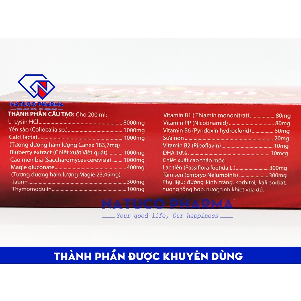 YẾN SÀO SỮA NON -  giúp tiếu hóa tốt, ăn ngủ ngon,  tăng đề kháng cho trẻ từ 6 tháng tuổi hộp 20 ống