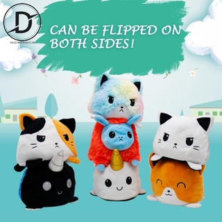 Đồ chơi thú nhồi bông cảm xúc 2 mặt khác nhau nhiều màu tùy chọn kích thước 15cm