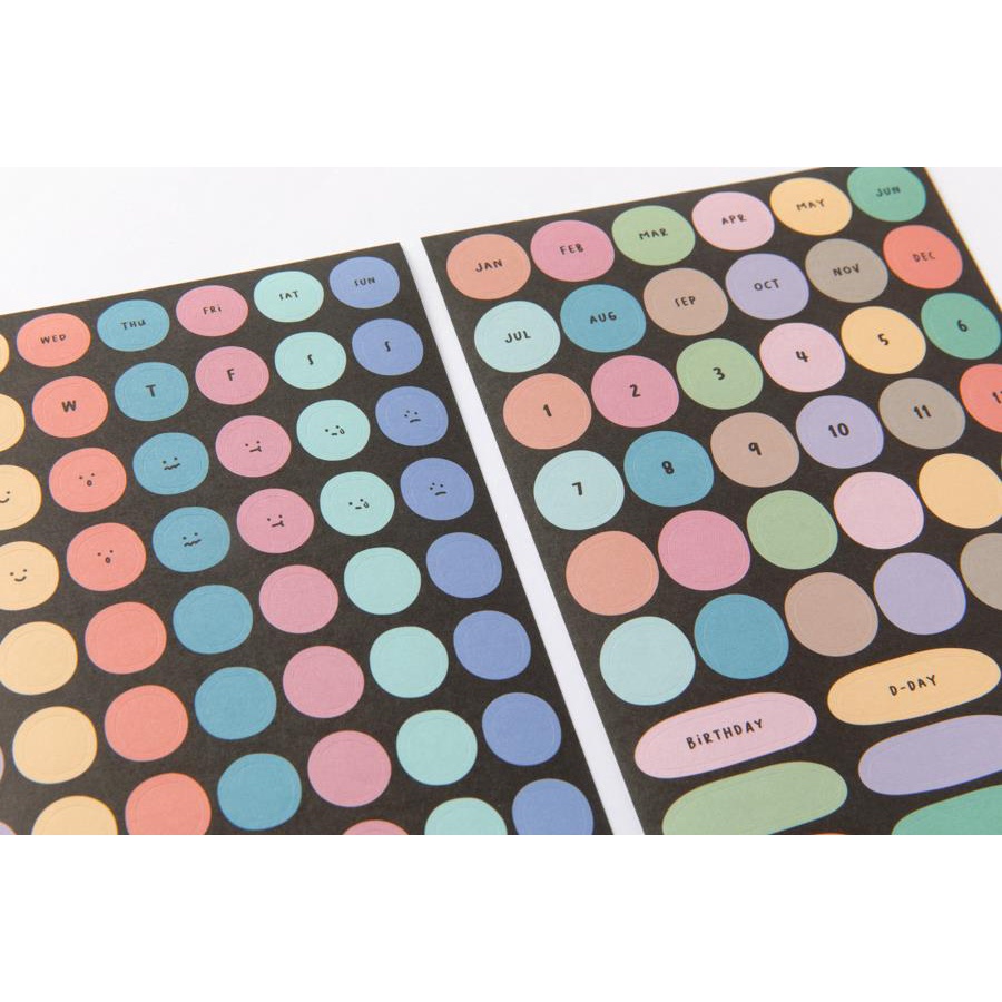 Set 10 Tấm Sticker ARTBOX Hàn Quốc Nhiều Kiểu Hình Đa Dạng Có Thể Viết Chữ Lên