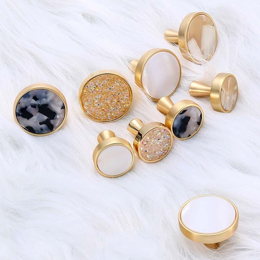 Tay Nắm Cửa Bằng Hợp Kim Kẽm Họa Tiết Cẩm Thạch