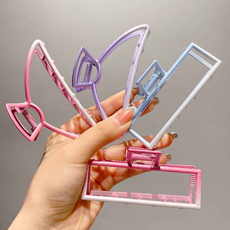 Kẹp Tóc Hình Đầu Cá Mập Hai Màu Phong Cách Hàn Quốc