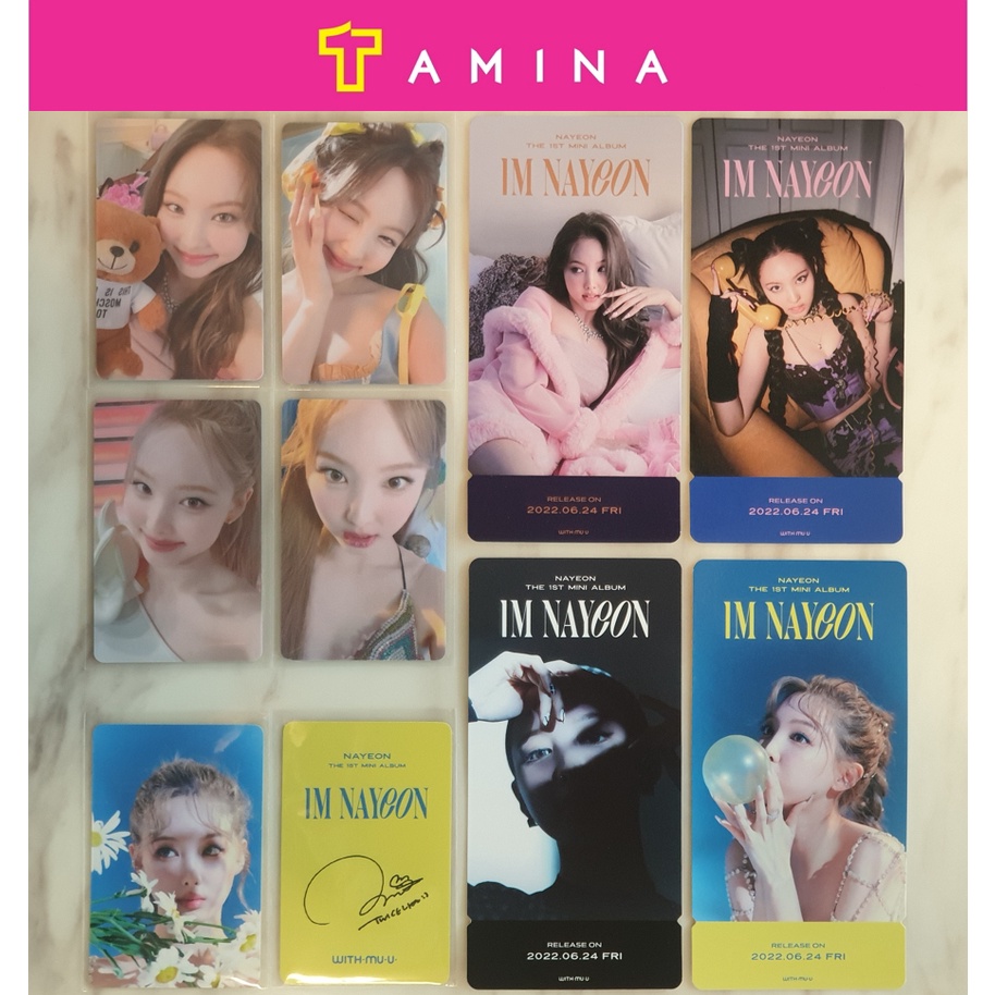 TWICE NAYEON - IM NAYEON WITHMUU LUCKY DRAW Photocard