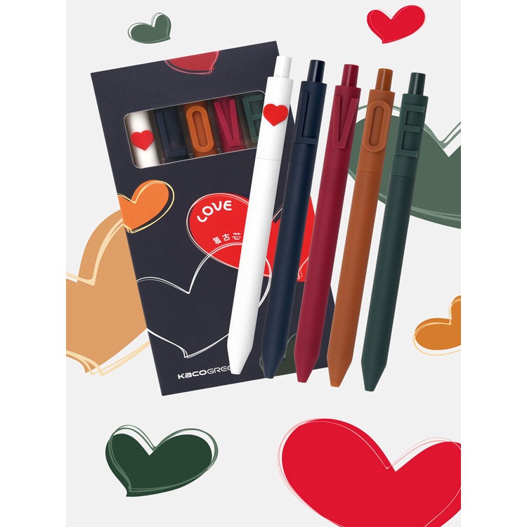 Bút Mực Gel Ngòi 0.5MM 5 Màu Dùng Cho Trường Học/Văn Phòng