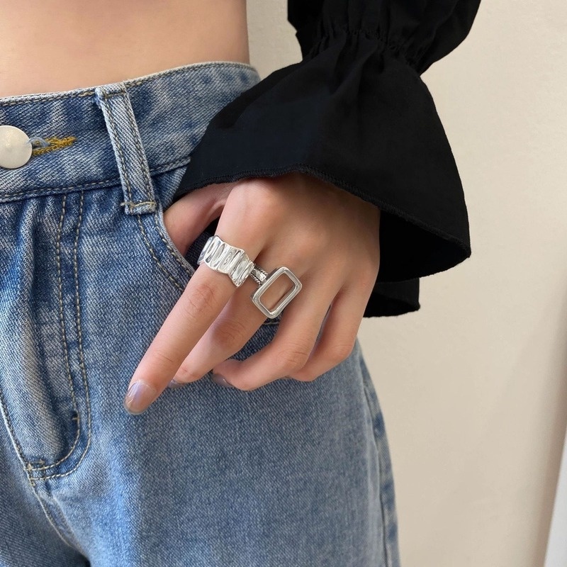 Nhẫn Hợp Kim Đính Đá Zircon Nhân Tạo Thời Trang Cho Nữ