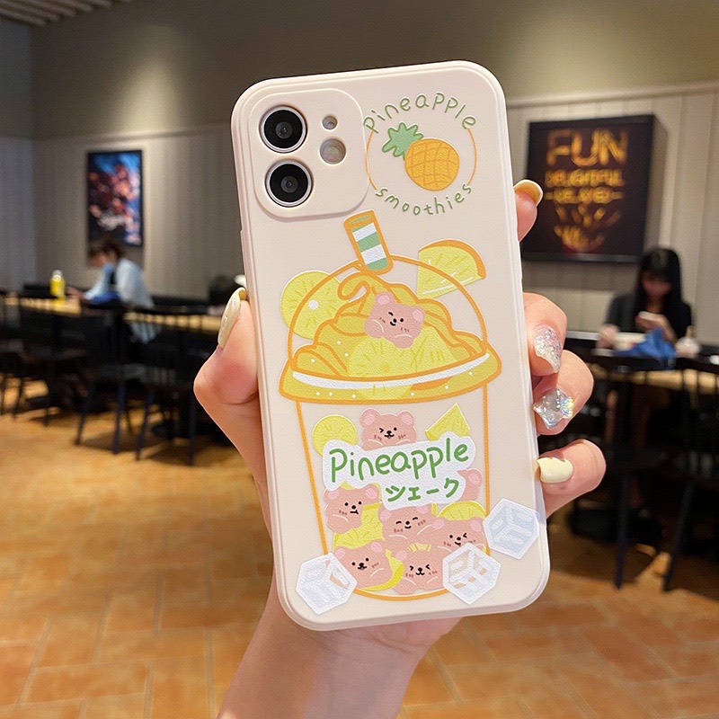 Ốp lưng BVC cạnh vuông giả 14 kem cốc 5 6 5s/6/6plus/6s/6splus/7/7plus/8/8plus/x/xr/xs/11/12/pro/promax/13/14Promax NINE