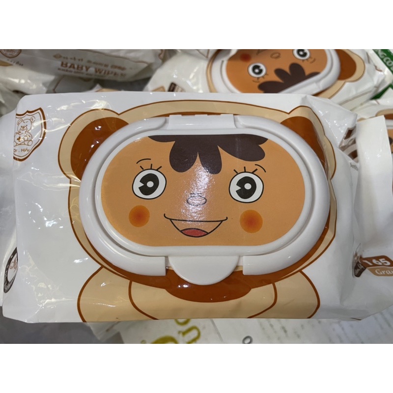 Khăn ướt baby wipes an toàn cho bé Nắp gấu 165gr