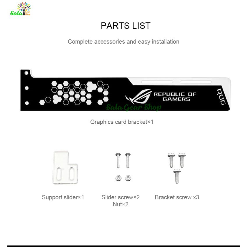 Đỡ Card VGA Logo AORUS/ ROG đồng bộ led hub Coolmoon | WebRaoVat - webraovat.net.vn