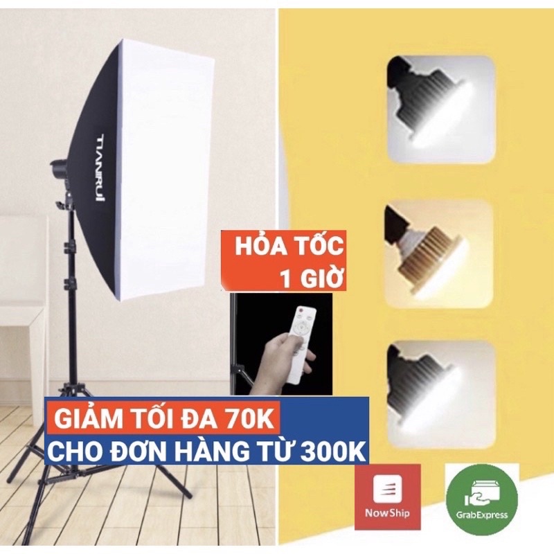 [Mã 2510ELHA100K giảm 8% đơn 400K] Bộ đèn studio TIANRUI, chụp ảnh,quay phim,Livestream chuyên nghiệp