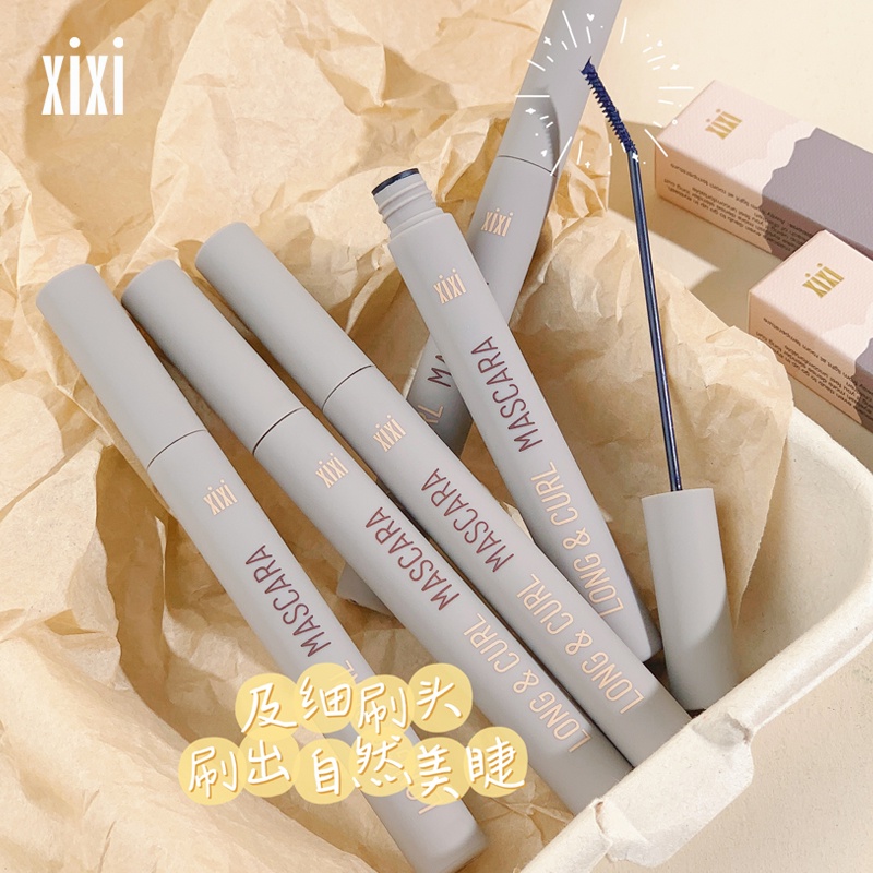 Mascara Đầu Cọ Mảnh Màu Đen/Nâu Chuốt Dài/Dày/Cong Lông Mi Tự Nhiên Kháng Nước Và Mồ Hôi Không Thấm Nước XIXI NO.D458