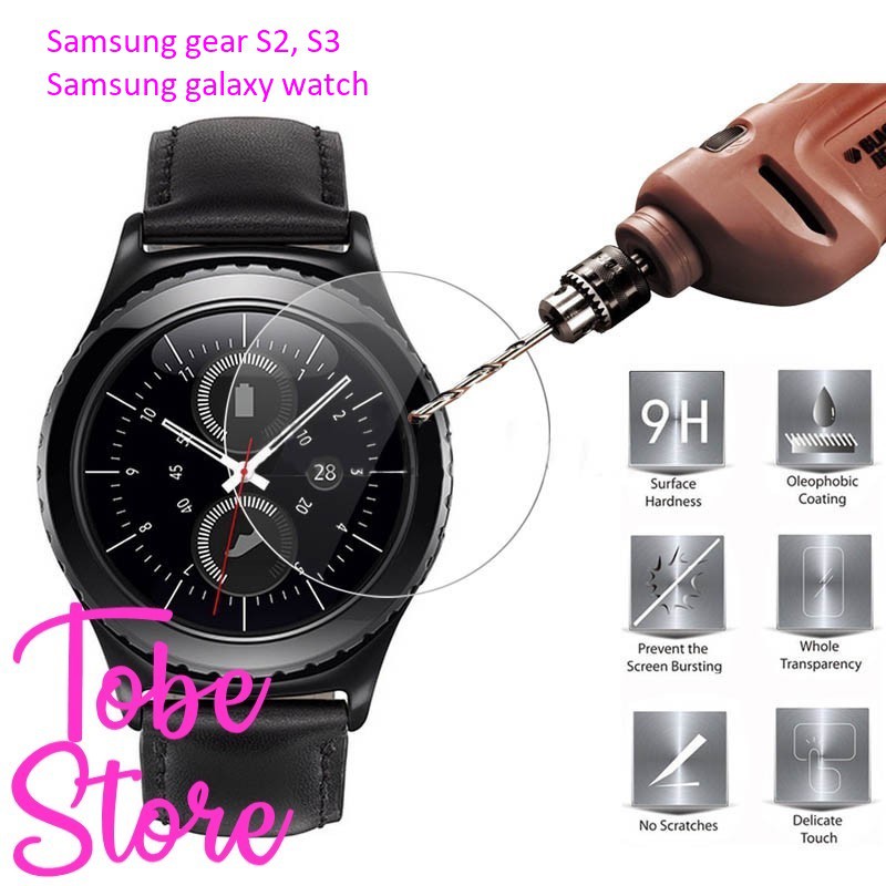 KÍNH CƯỜNG LỰC BẢO VỆ MÀN HÌNH CHO ĐỒNG HỒ SAMSUNG GALAXY WATCH 42 / 46mm, SAMSUNG  GEAR S2 / S3 CÓ SẴN