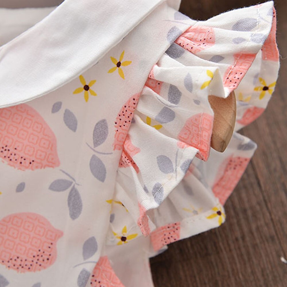 Đầm Công Chúa Mùa Hè In Họa Tiết Trái Cây Dễ Thương Phong Cách Hàn Quốc Cho Bé Gái 3-8 Tuổi