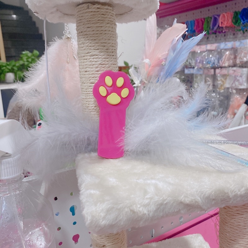 đèn laze trêu mèo bàn chân mèo cute SẠC pin siêu bền