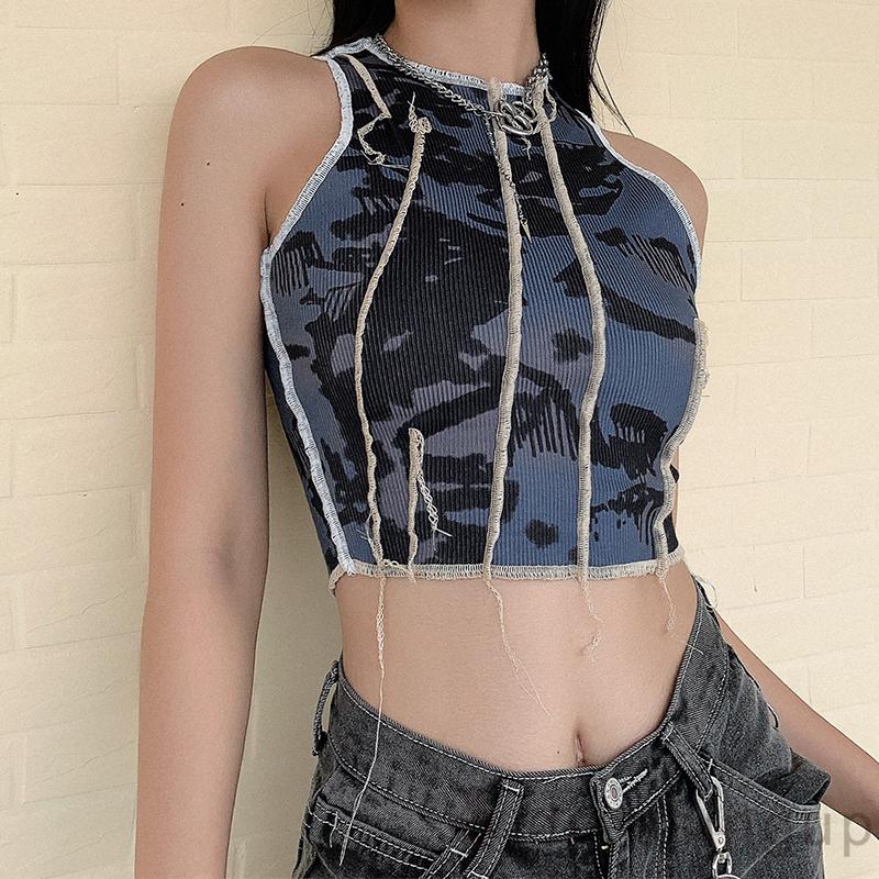 Áo Không Tay Cổ Tròn Dáng Ôm Cá Tính Dành Cho Nữ | BigBuy360 - bigbuy360.vn