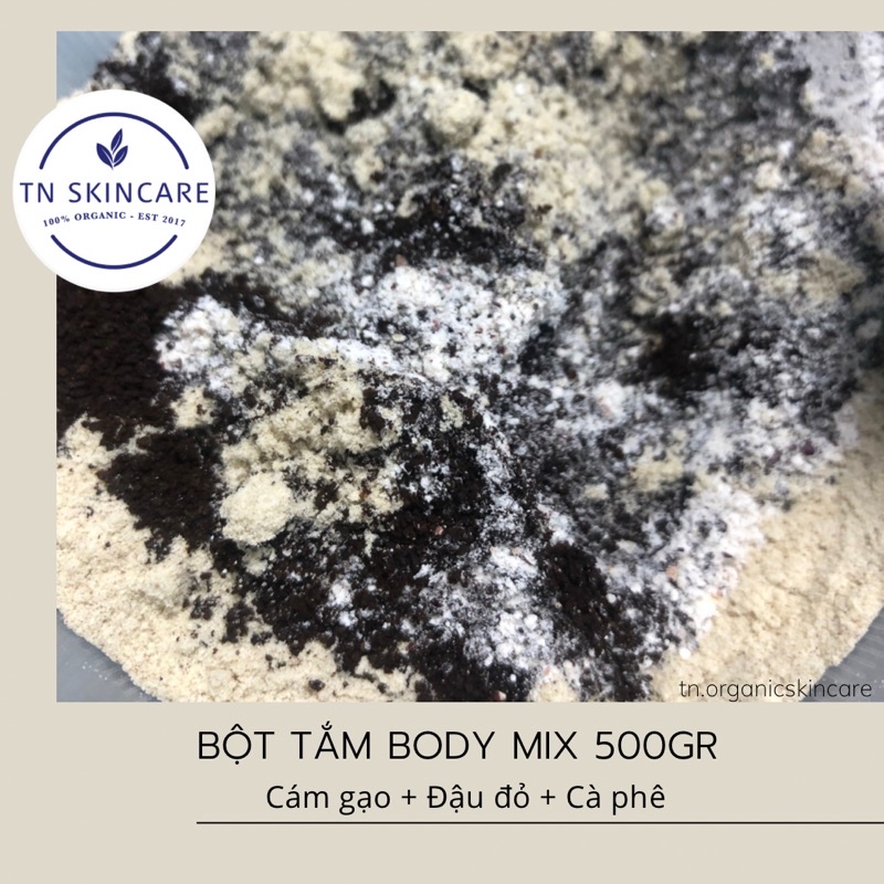 Bột Cám gạo Đậu đỏ Cà phê Nguyên chất 500gr Tắm dưỡng toàn thân 100% Handmade | BigBuy360 - bigbuy360.vn