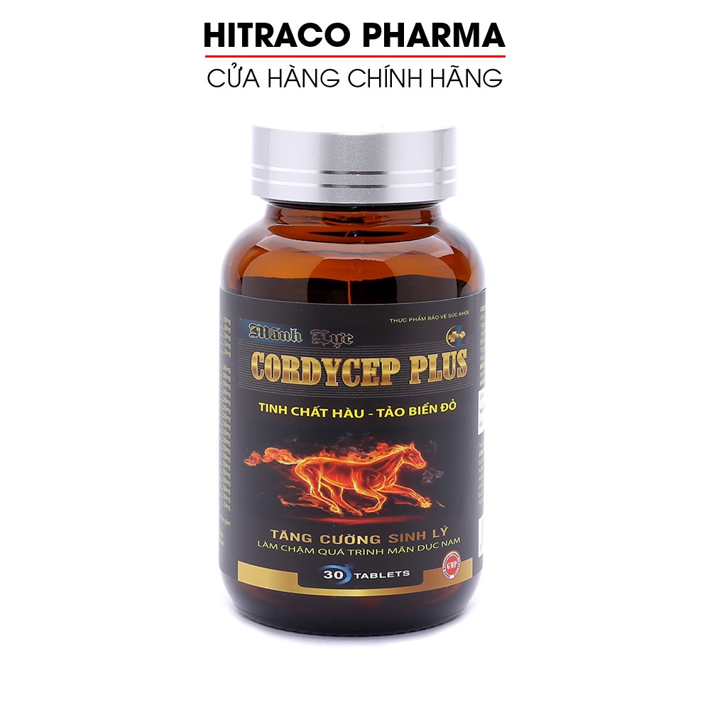 Tinh chất Hàu biển Tảo biển đỏ Cordycep Plus Đen tăng cường sinh lý nam, bổ thận tráng dương - Hộp 30 viên | BigBuy360 - bigbuy360.vn