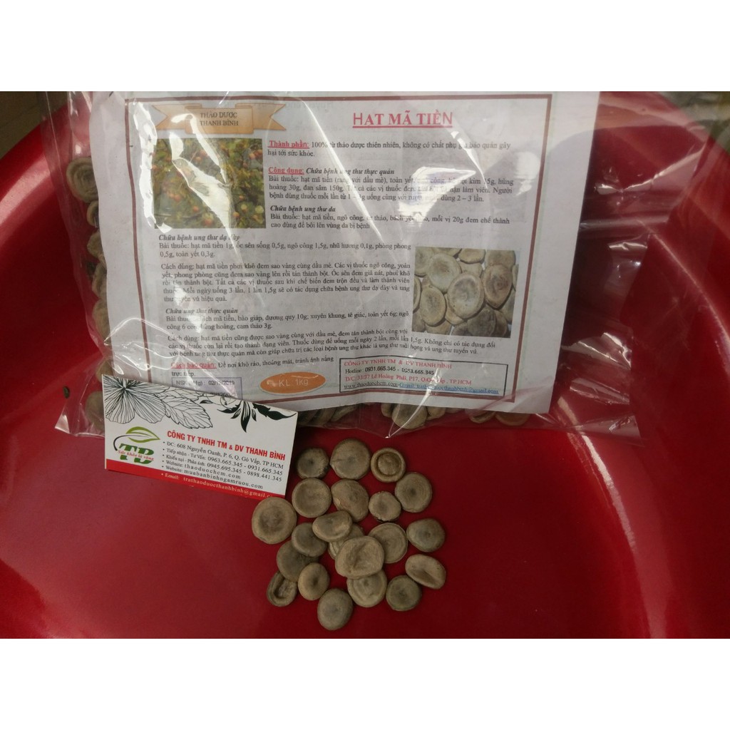 Hạt Mã Tiền 100gr - Hàng Cao Cấp - Đông Y Thanh Bình