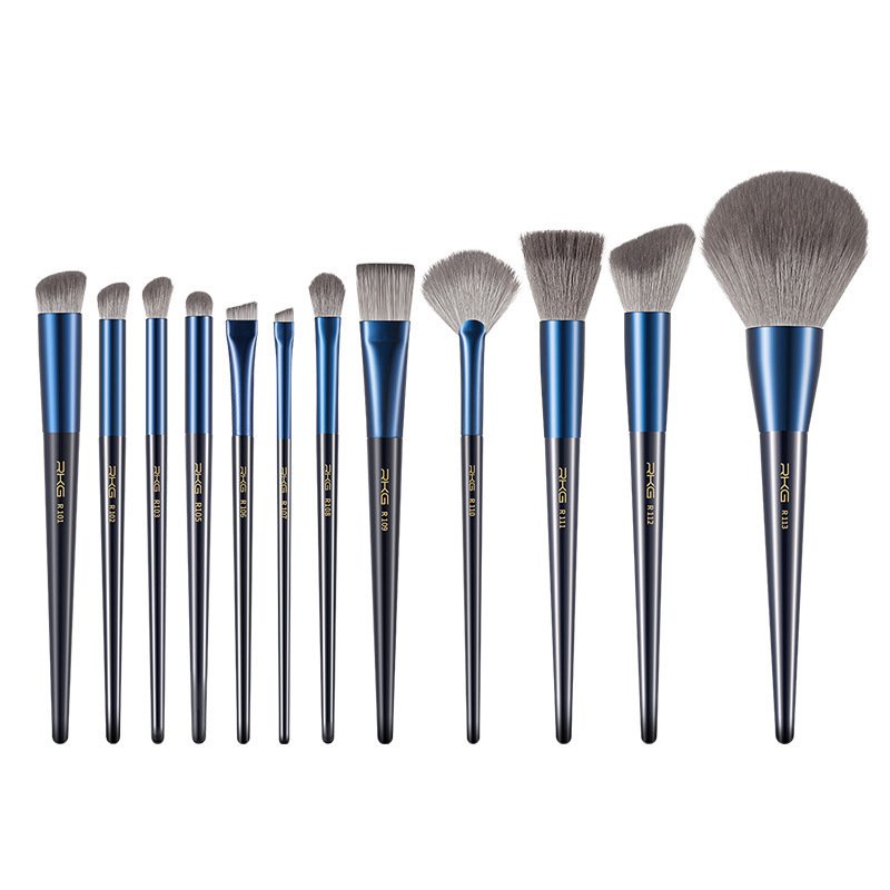 Bộ 12 Cọ Trang Điểm Toàn Diện Họa Tiết Chấm Bi / Bầu Trời Sao Kích Thước Nhỏ Gọn