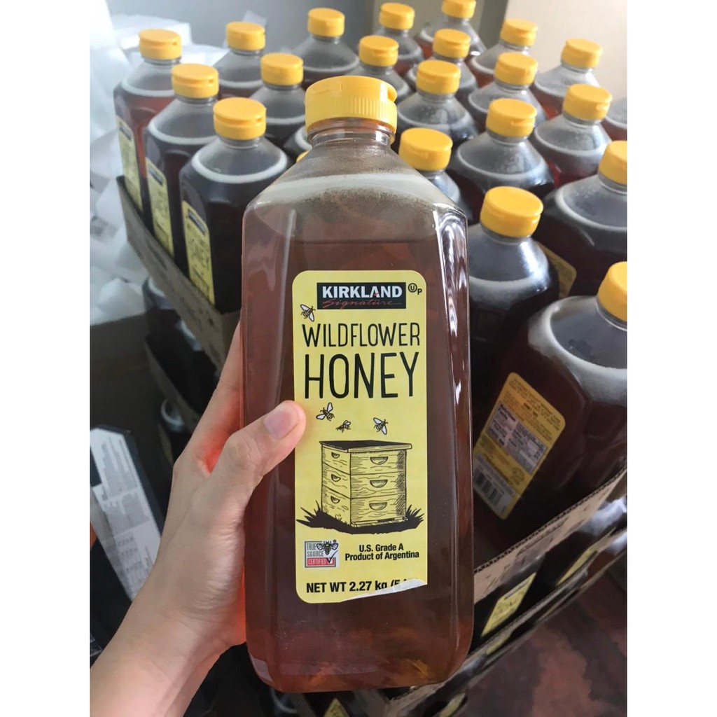 ❤ Siêu Rẻ Dọn Kho [Date 6/2022] Mật ong thiên nhiên Hoa rừng Kirkland Wildflower Honey 2.27 Lít Mỹ