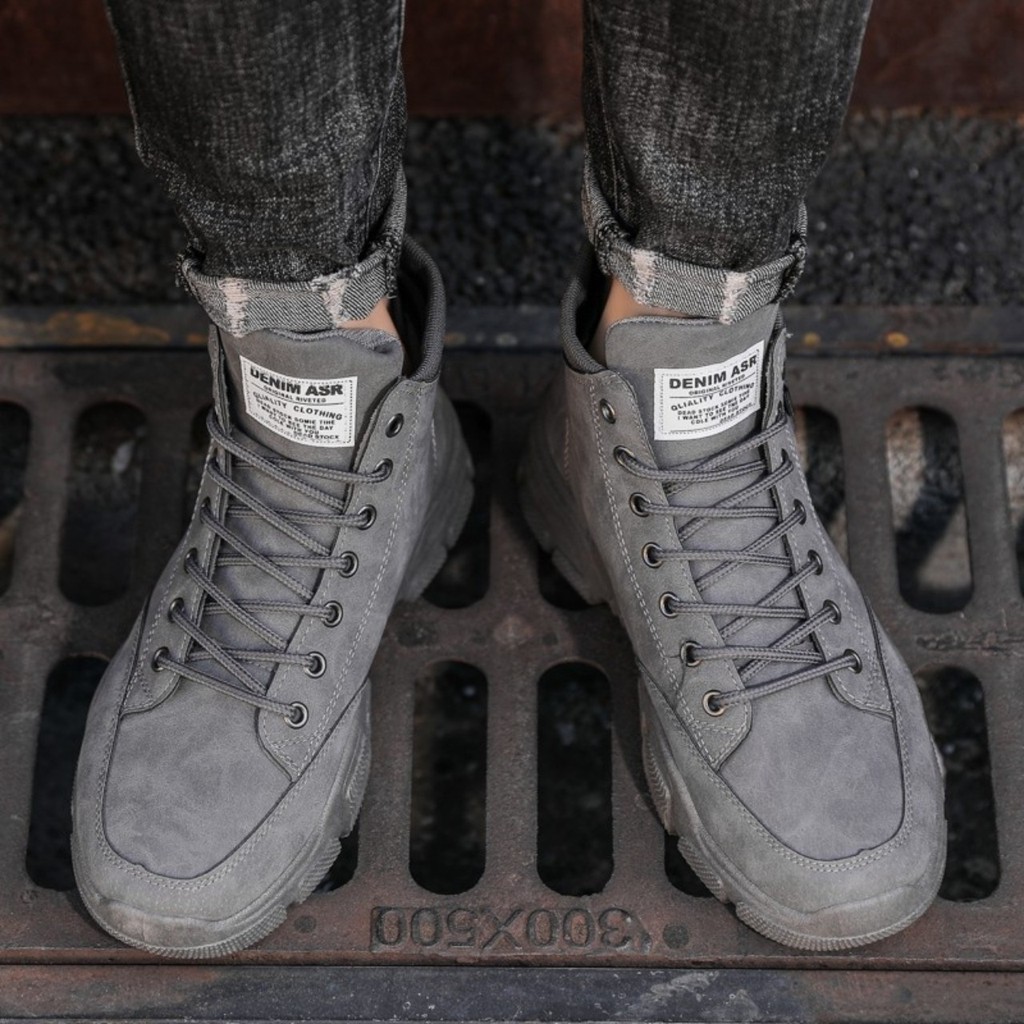 [Mã FAGREEN245 giảm tới 30K đơn 99K] Giày cao cổ nam Denim ARS dáng thể thao thời trang đẹp | BigBuy360 - bigbuy360.vn