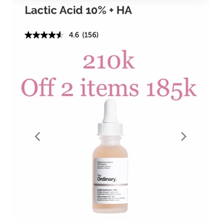 Tinh chất lactic acids 10% + ha