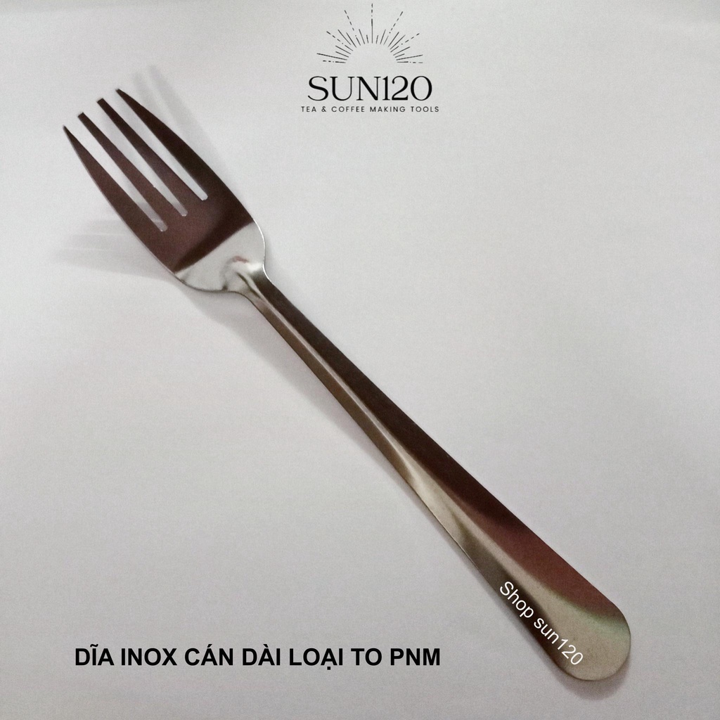 Dĩa inox ăn bít tết PNM nĩa inox dài 19 cm