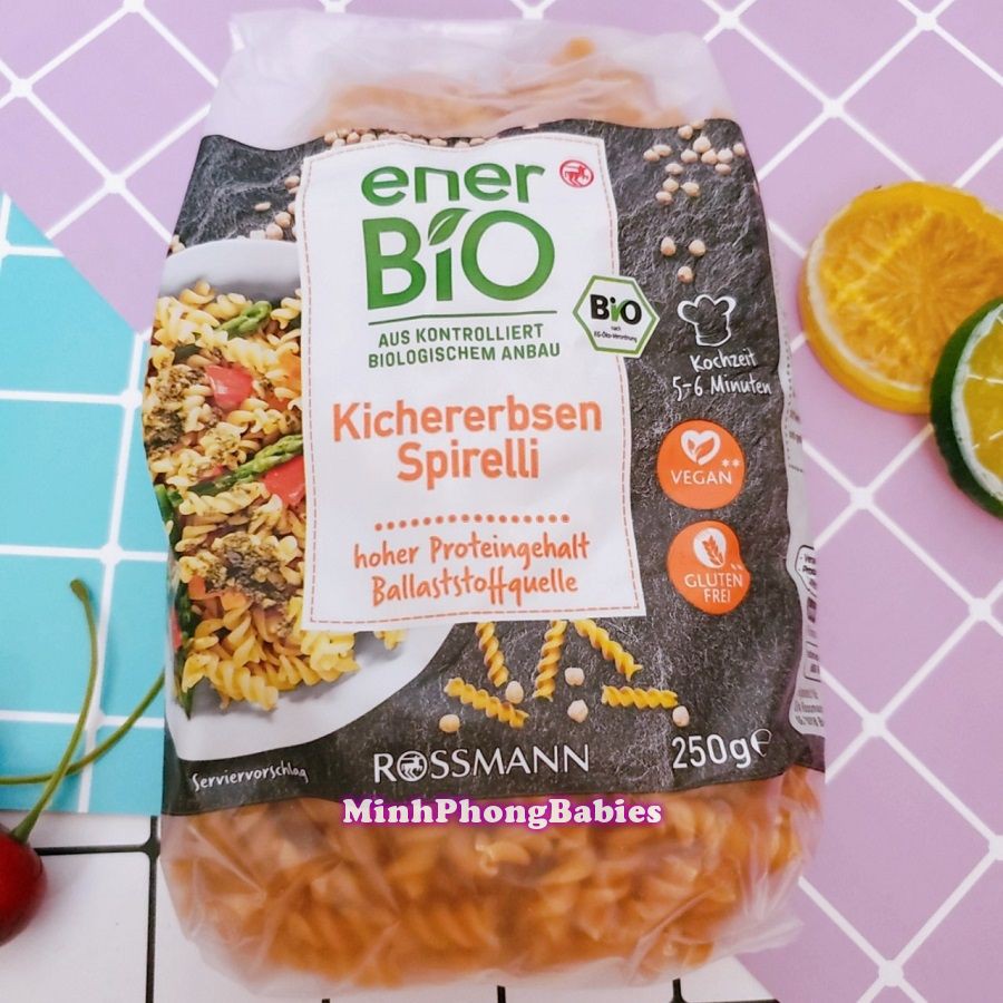 Nui Xoắn Đậu Gà Hữu Cơ Ener Bio
