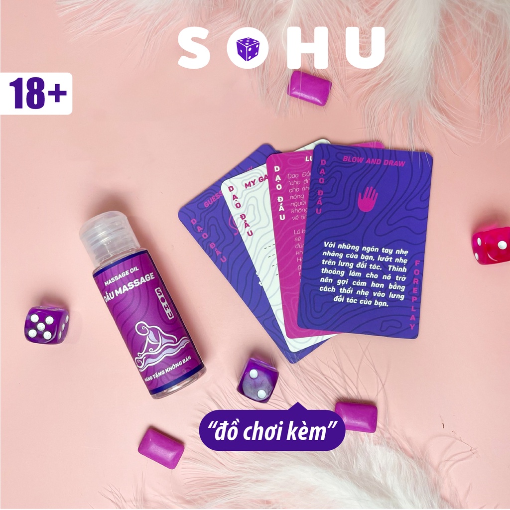 Combo 5 bộ bài boardgame nâng cấp cuộc tình SOHU Ướt Át, Dạo Đầu, Xove,.. cho cặp đôi hẹn hò đi chơi tìm hiểu nhau