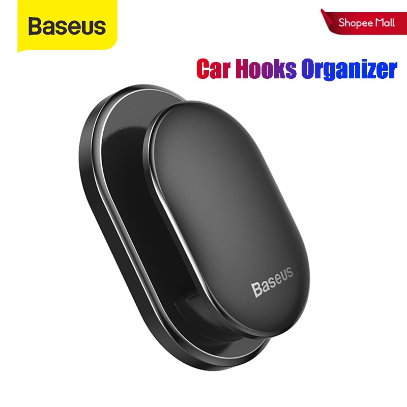 Bộ 4 móc treo đồ trên xe hơi Baseus sắp xếp gọn dây cáp/chìa khóa tiện dụng
