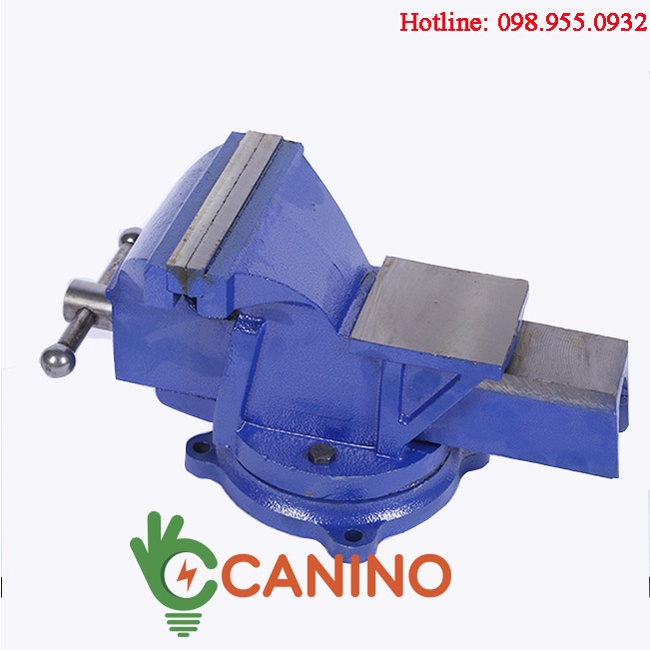 Ê tô bàn nguội Canino chân đế xoay 360 độ miệng kẹp 4icnh