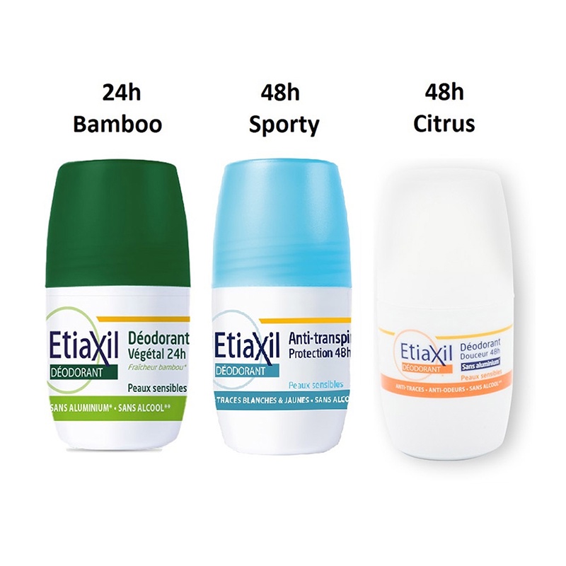 [Phân Loại Mùi] Lăn Khử Mùi Hàng Ngày Etiaxil Deodorant Anti Transpirant 48h 50ml