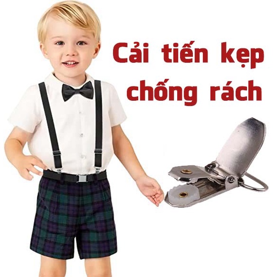 Dây Đai Chữ Y Trẻ Em Cho Bé Trai Gái Yếm Quần Cạp Chống Trượt 3 Kẹp Cố Định Điều Chỉnh HCM Legaxi
