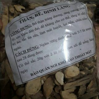 Sỉ giá gốc 1kg thân rễ đinh lăng thái lát