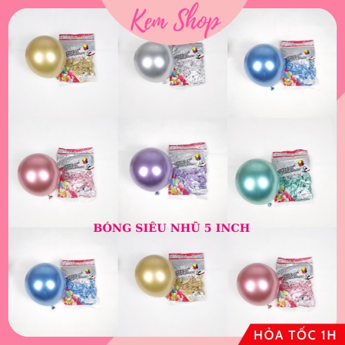 Bóng siêu nhũ 5'' trang trí sinh nhật sự kiện - Kem Shop K209