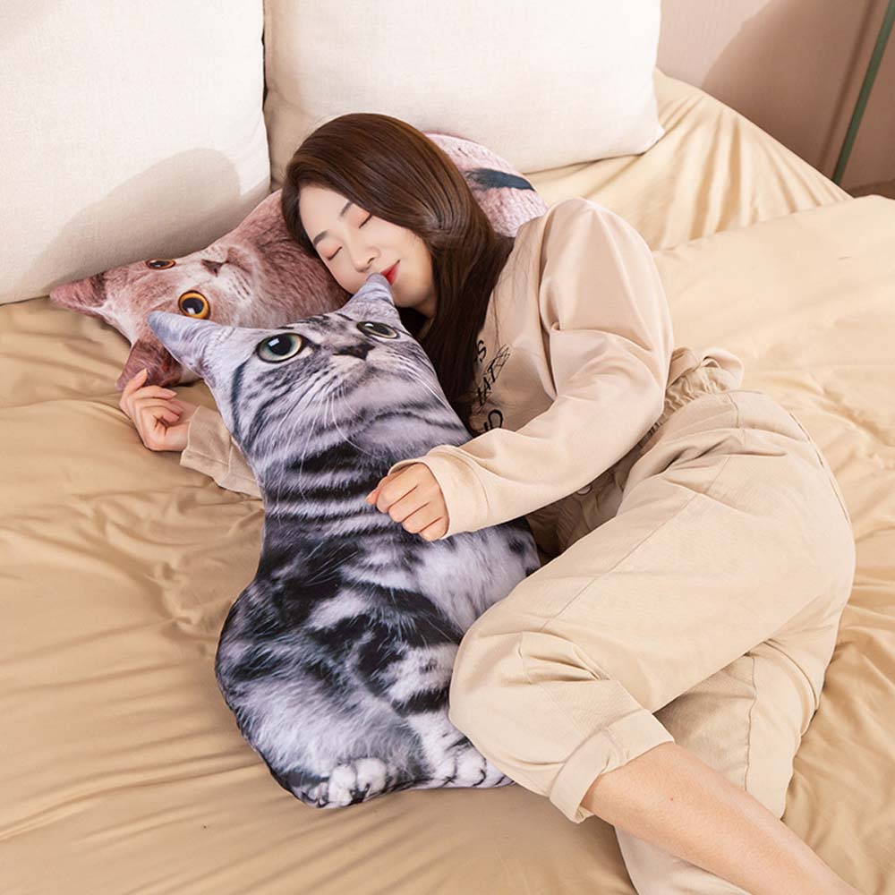 Gối ôm hình mèo 3d sáng tạo 30 / 50cm