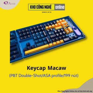AKKO Keycap set – Macaw (PBT Double-Shot/ASA profile/199 nút)
