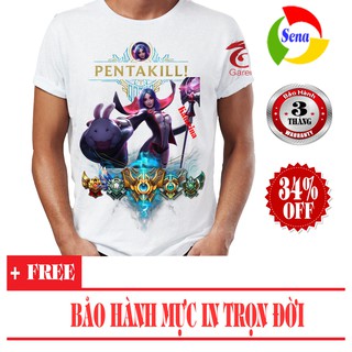 Áo thun 3D Liên Minh Huyền Thoại Leblanc Ảo Thuật LOLLEB03 (Trắng)