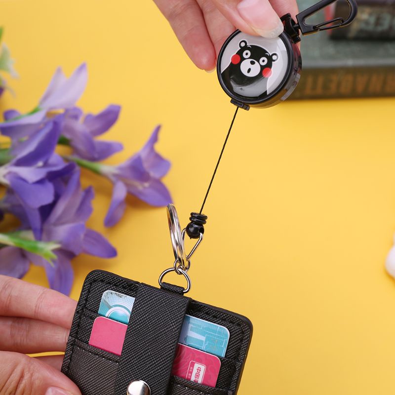Bao Da PU Đựng Thẻ ID / Thẻ ID Chống Thất Lạc Họa Tiết Hoạt Hình Dễ Thương