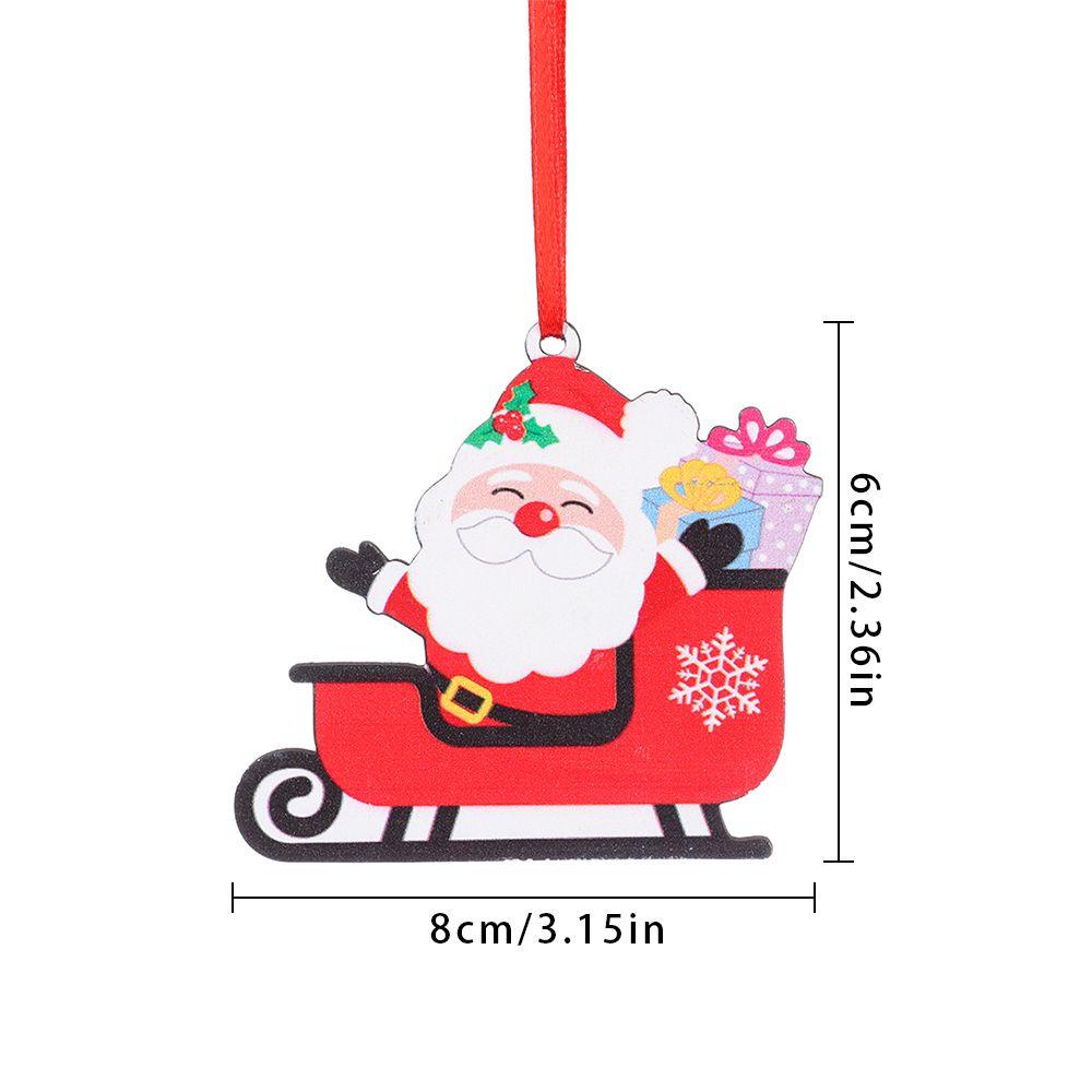 Phụ Kiện Treo Trang Trí Giáng Sinh Hình Bông Tuyết Bằng Gỗ