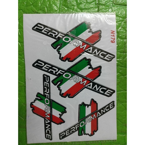 Bộ tem Performance cờ ý  New