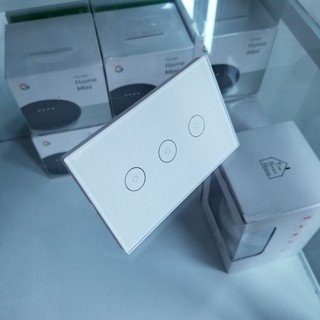 Công tắc cảm ứng Tuya Wifi 2 nút hình chữ nhật
